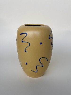 YELLOW CERAMIC VASE