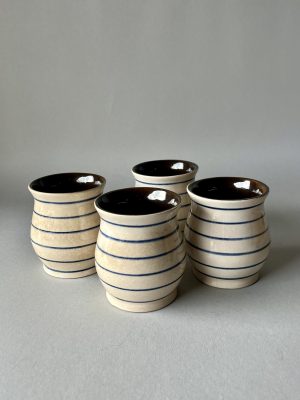 STRIPED CERAMIC CUP